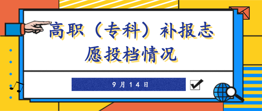 9月14日贵州省2020年高职（专科）补报志愿投档情况